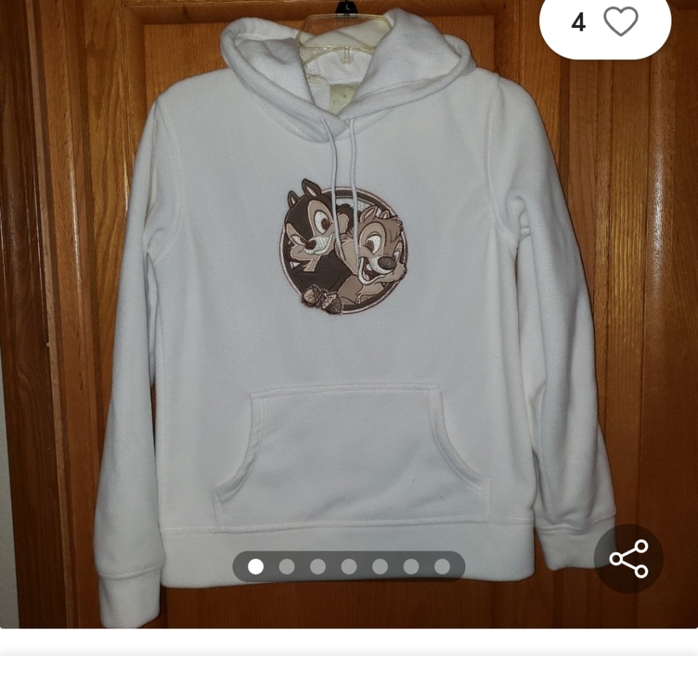 Disney Chip n' Dale Fleece Hoodie Sweatshirt
